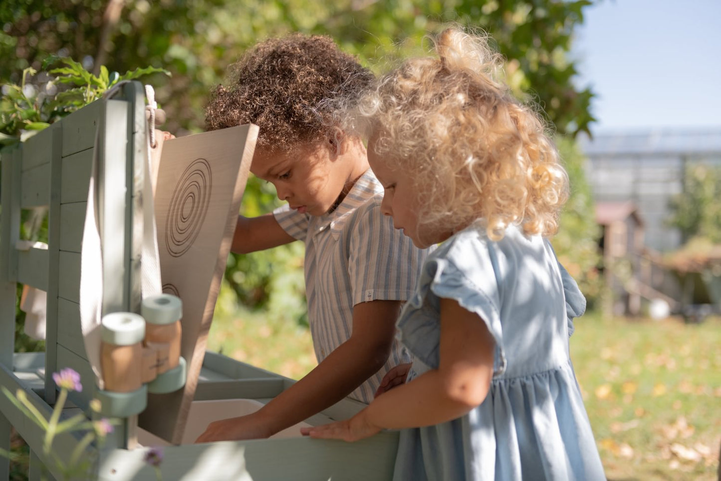 Little Dutch Holzküche im Freien - Grün