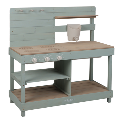 Little Dutch Holzküche im Freien - Grün