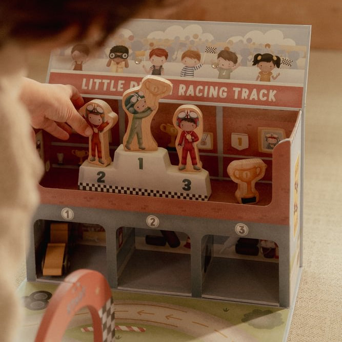 Little Dutch Spielkoffer Rennbahn