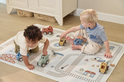 Little Dutch Holztraktor - Grün mit Steckfigur LD2551