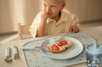 Mepal Kinder Besteck Set blau Mio 3-teilig Funktionen Detail