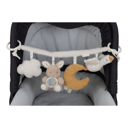 Kinderwagenkette beige Goose & Bunny Newborn Naturals GRS Little Dutch