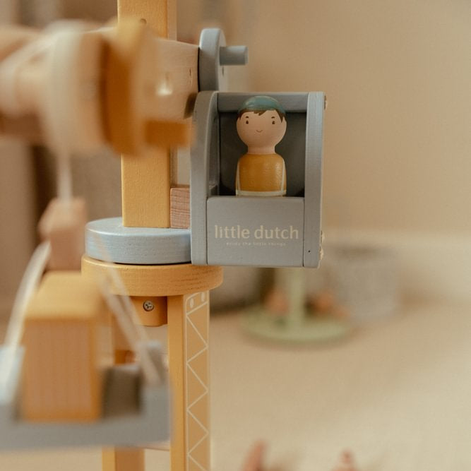 Holz Baustellenkran Kinder