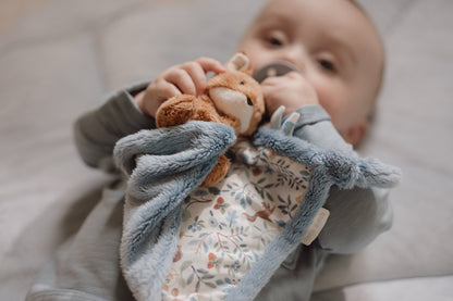 Little Dutch Kuscheltuch blau Fuchs - Forest Friends