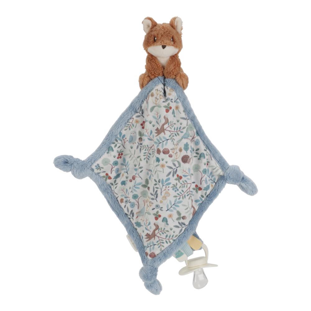 Little Dutch Kuscheltuch blau Fuchs - Forest Friends