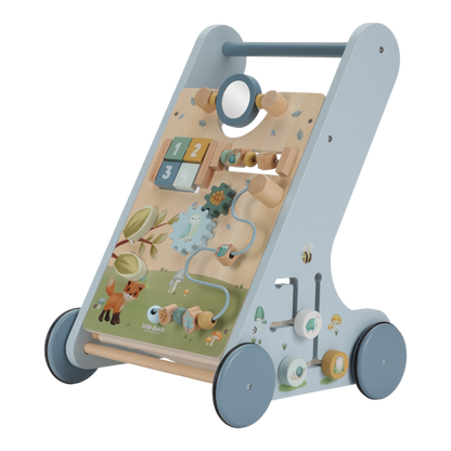 Little Dutch Laufwagen Multi Activity blau Holz Lieferumfang