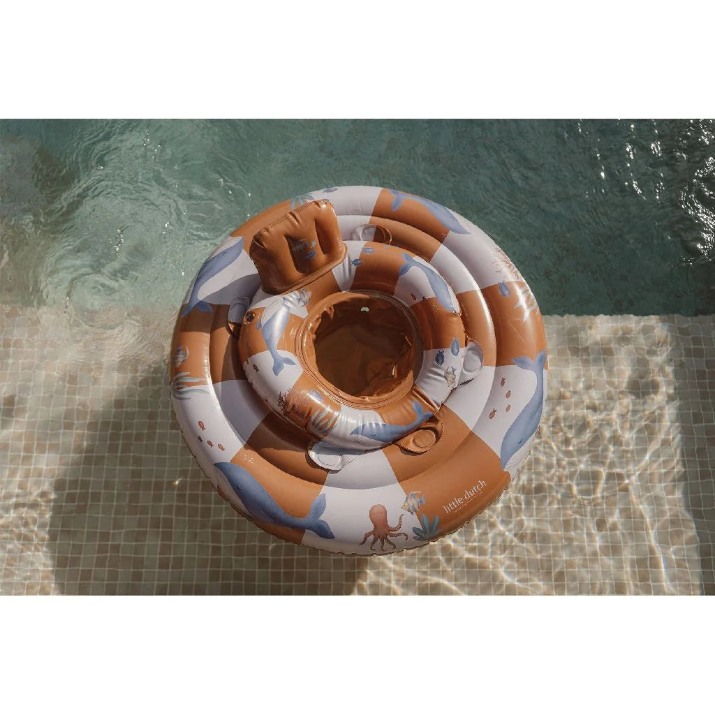 Little Dutch Ocean World Baby-Schwimmring mit Verpackung