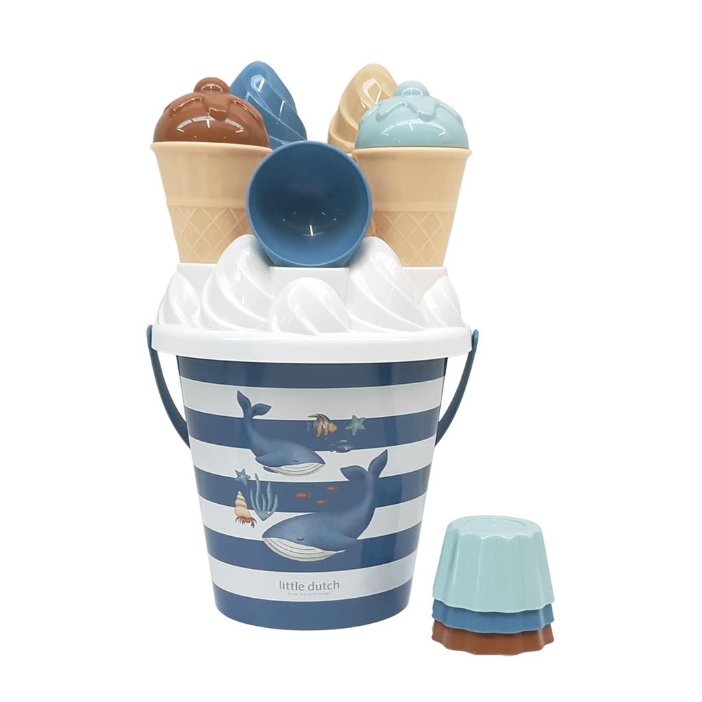 Little Dutch Ocean World Eimerset Eis 14 Teilig mit Verpackung