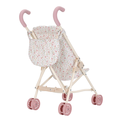 Little Dutch Puppenbuggy weiss Soft Flowers - faltbar LD4585