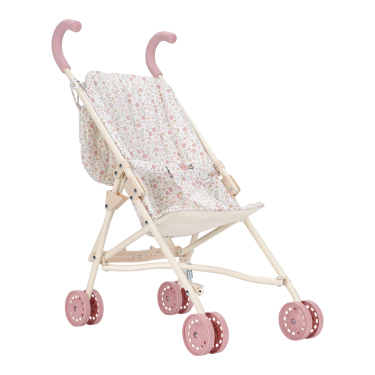 Little Dutch Puppenbuggy weiss Soft Flowers - faltbar LD4585