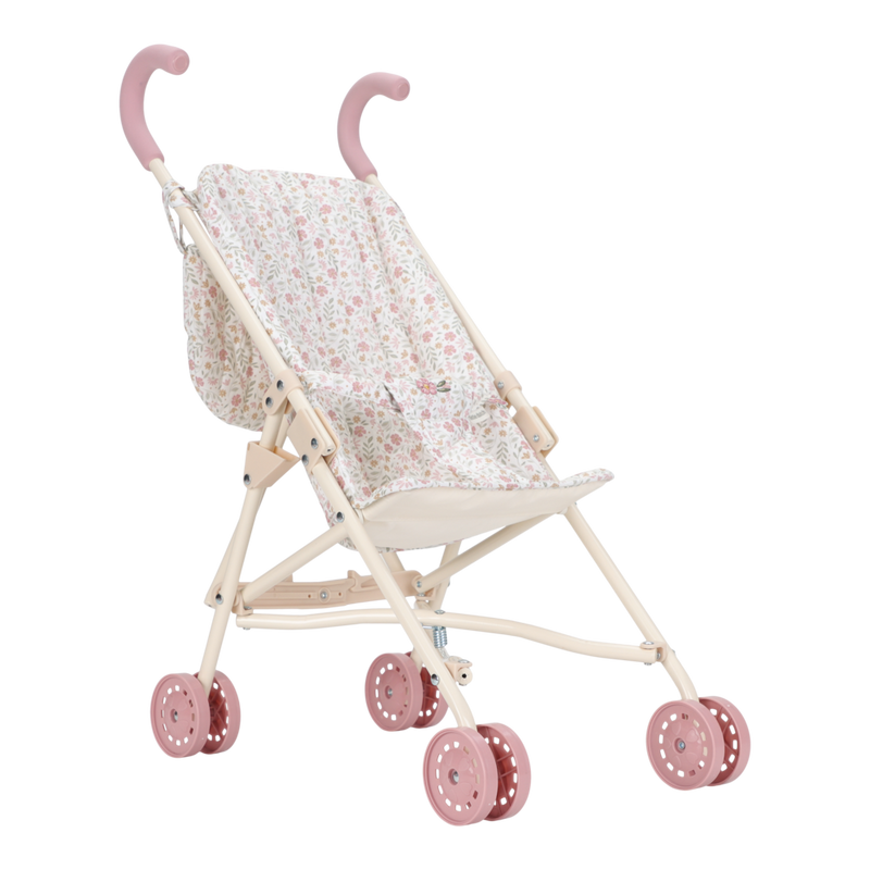 Little Dutch Puppenbuggy weiss Soft Flowers faltbar | einfachschoen