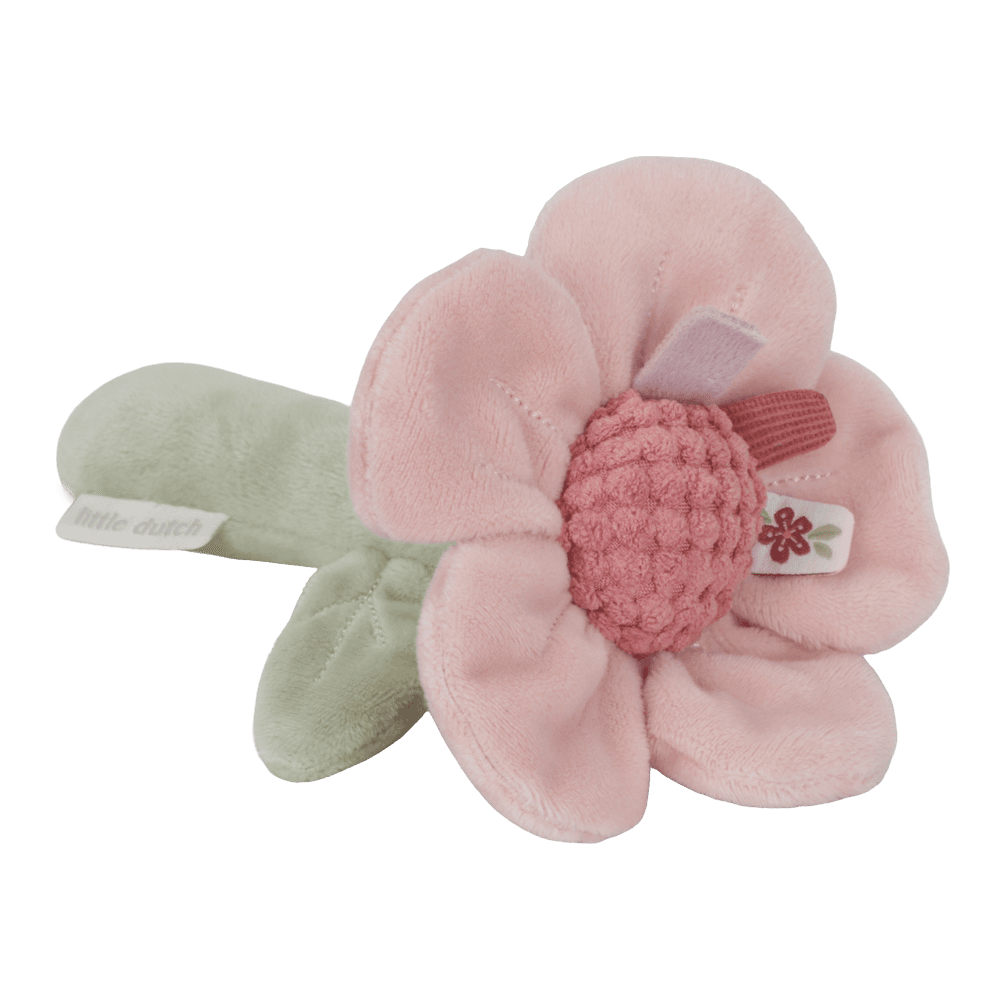 Little Dutch Rassel Blume Rosa von der Seite