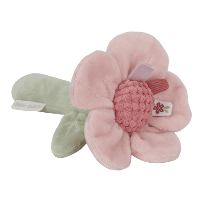 Little Dutch Rassel Blume Rosa von der Seite