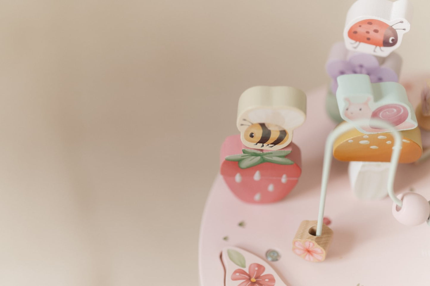 Little Dutch Rosa Aktivitätentisch Personalisierung Name Fairy Garden