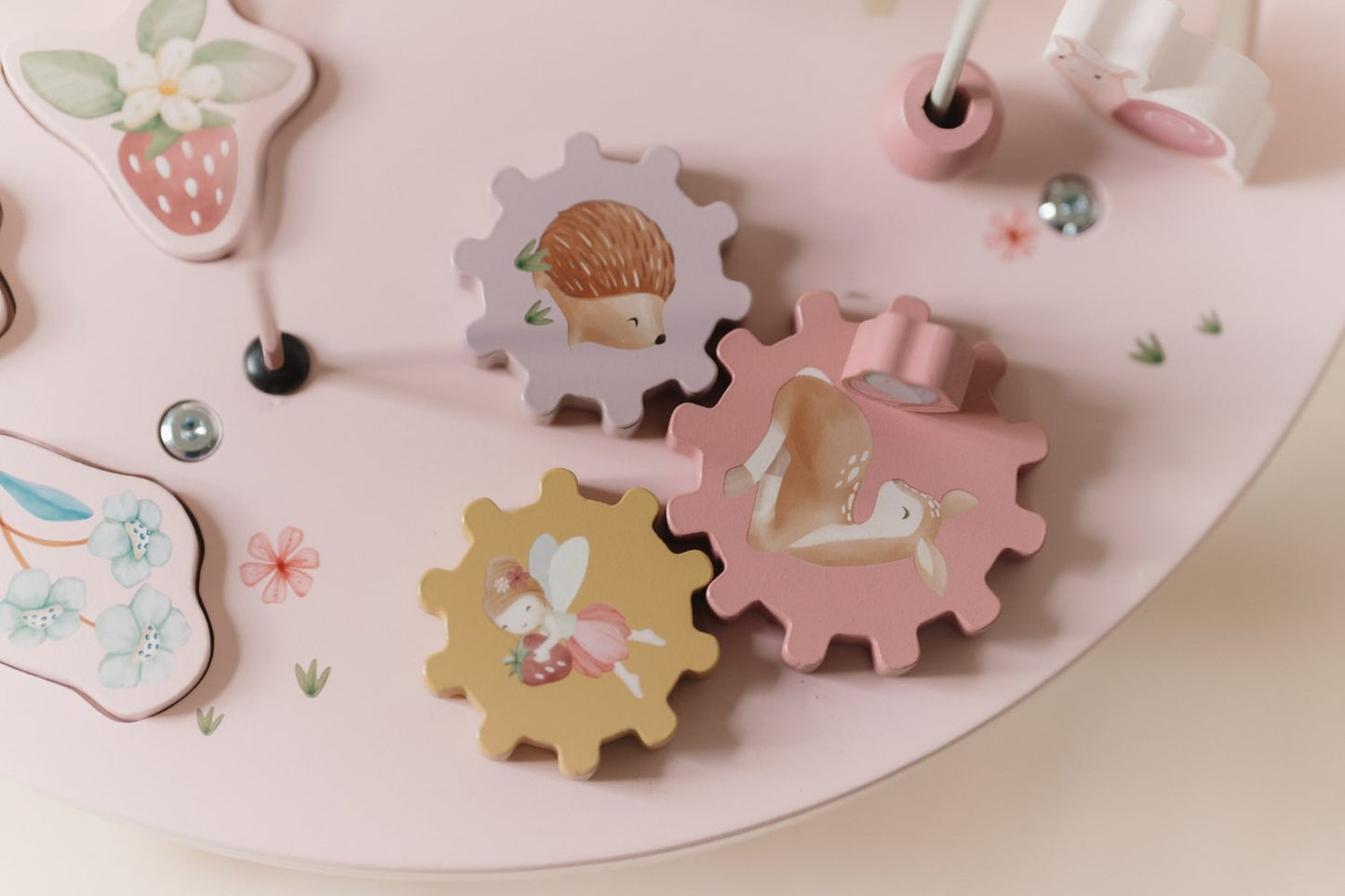 Little Dutch Rosa Aktivitätentisch Personalisierung Name Fairy Garden