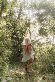 Little Dutch Rosa Feenflügel und Zauberstab Fairy Garden