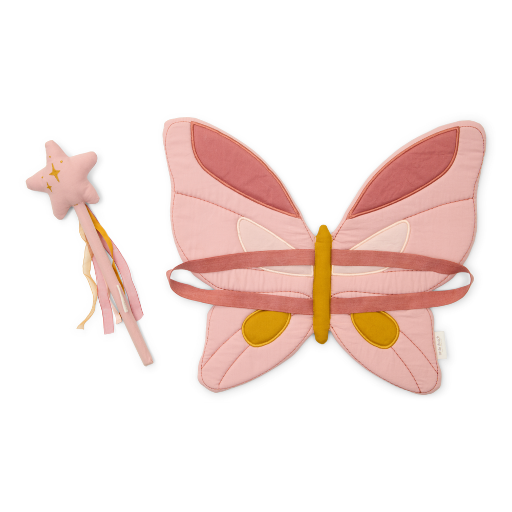 Little Dutch Rosa Feenflügel und Zauberstab Fairy Garden