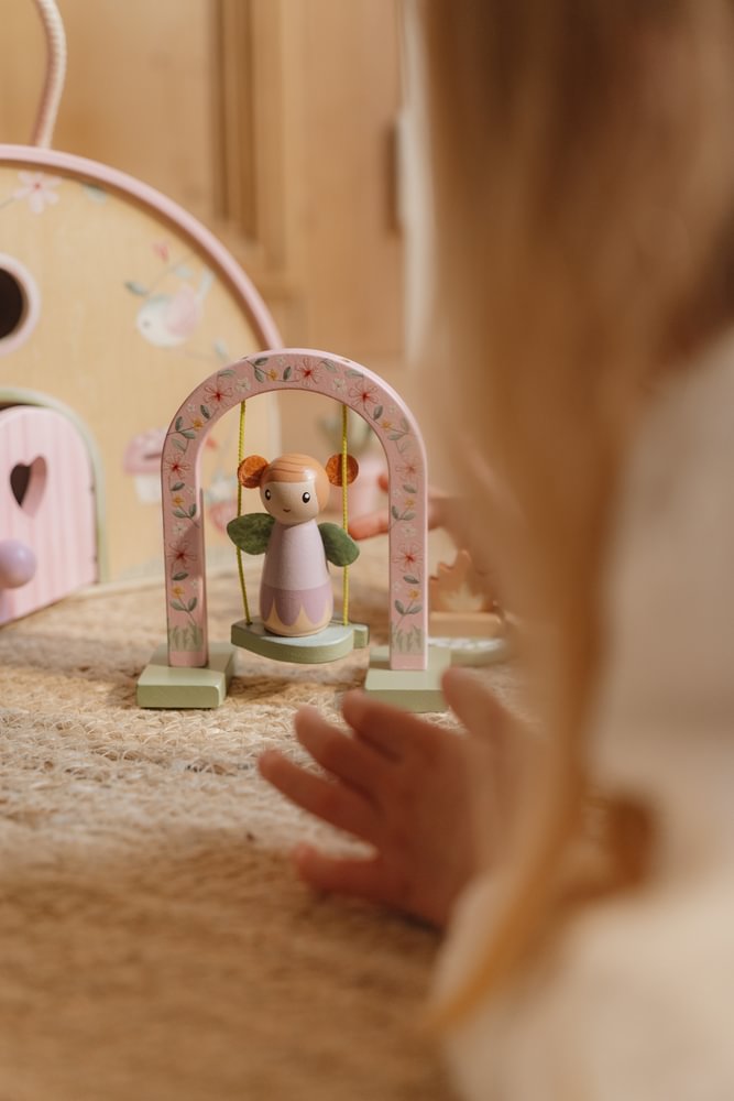 Little Dutch Rosa Feenhaus Holz Fairy Garden