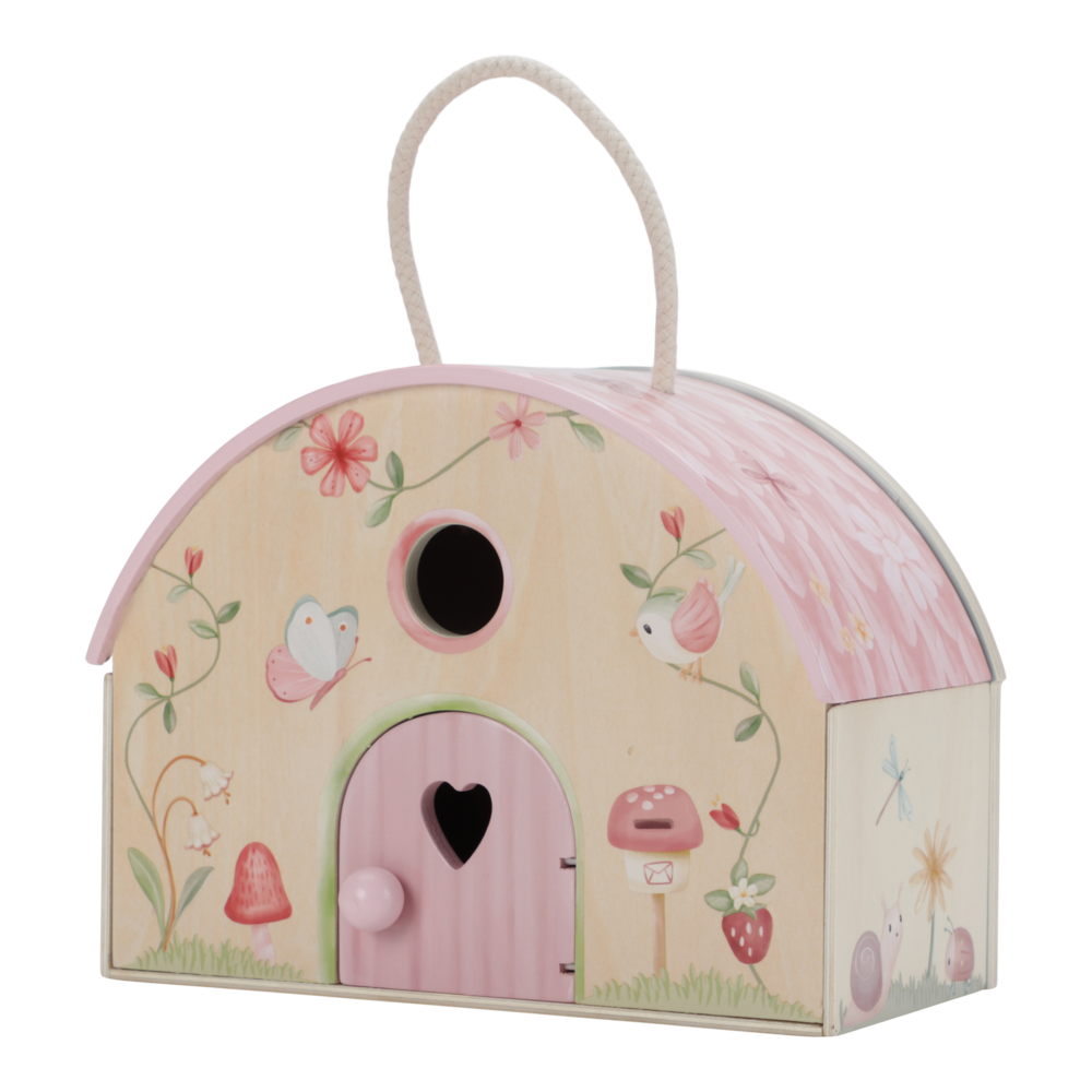 Little Dutch Rosa Feenhaus Holz Fairy Garden