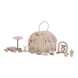 Little Dutch Rosa Feenhaus Holz Fairy Garden
