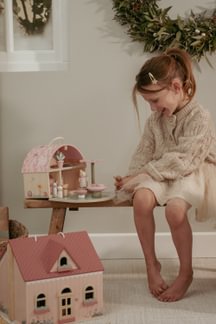 Little Dutch Rosa Feenhaus Holz Fairy Garden