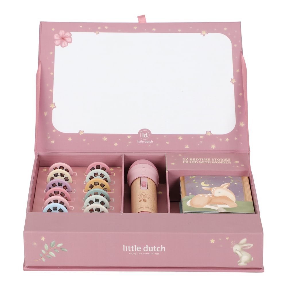 Little Dutch Projektor rosa Fairy Garden Box Lieferumfang | einfachschoen