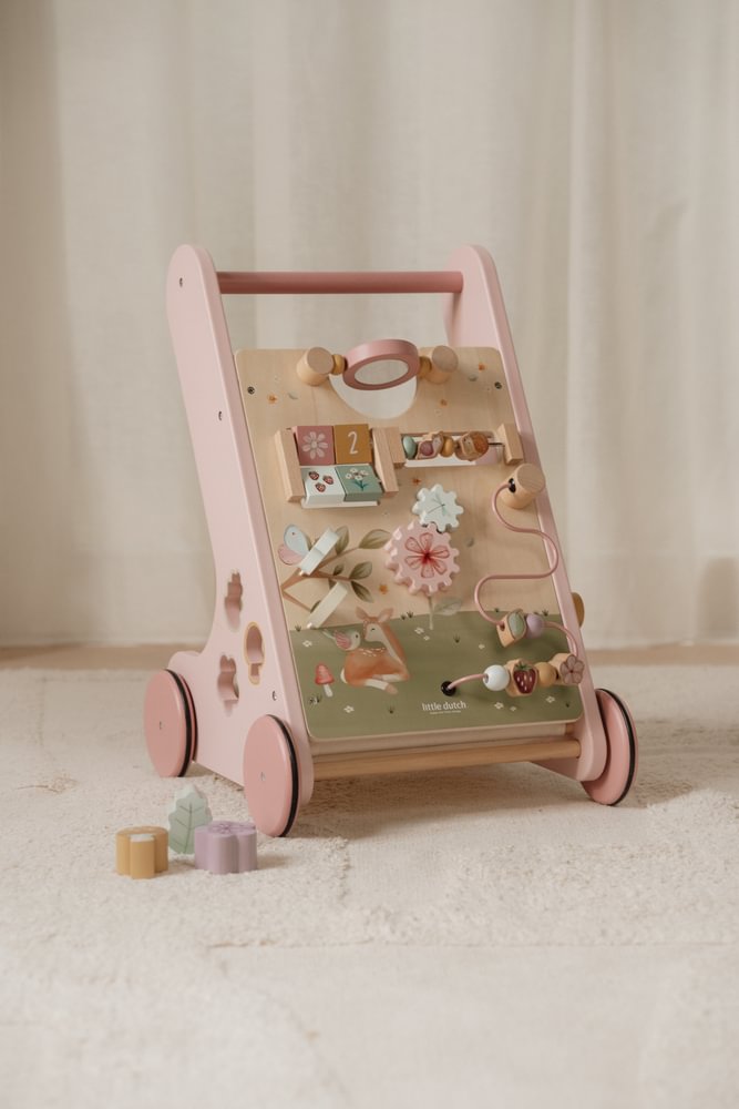 Little Dutch Rosa Laufwagen Multi Activity Fairy Garden Detail 9
