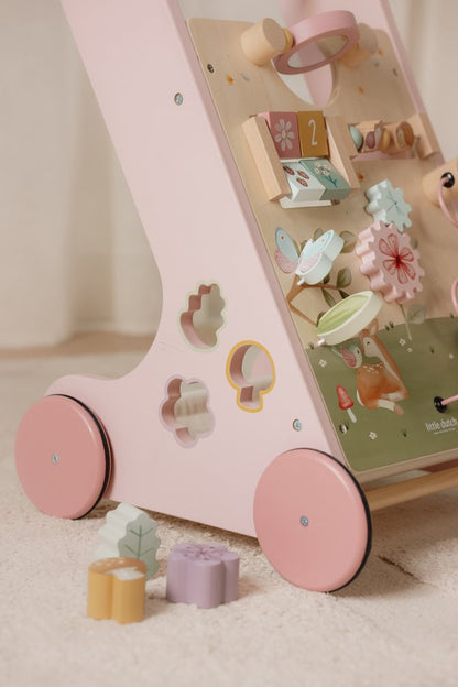 Little Dutch Rosa Laufwagen Multi Activity Fairy Garden mit Zubehör