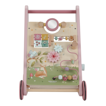 Little Dutch Rosa Laufwagen Multi Activity Fairy Garden Material Nahaufnahme