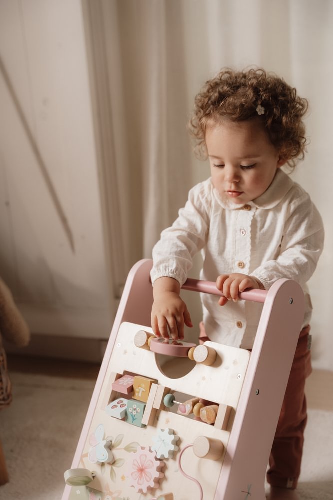 Little Dutch Rosa Laufwagen Multi Activity Fairy Garden Personalisierung Name mit Zubehör