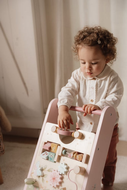 Little Dutch Rosa Laufwagen Multi Activity Fairy Garden Personalisierung Name mit Zubehör