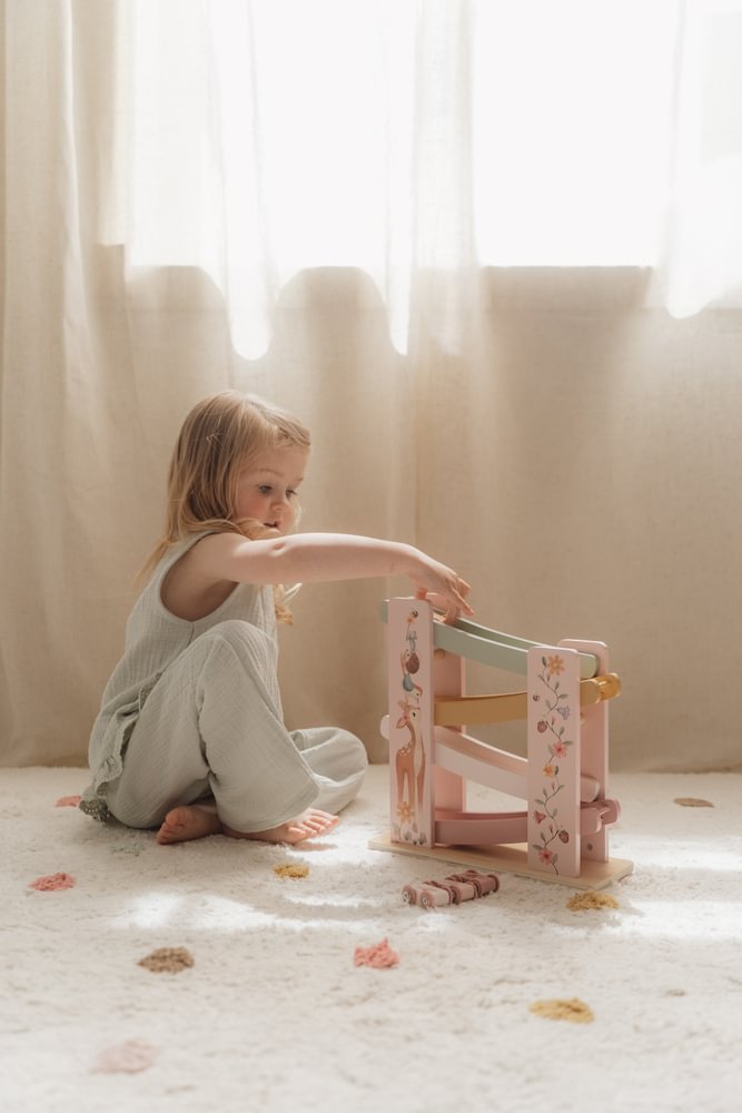 Little Dutch Rosa Rollerbahn Holz Fairy Garden