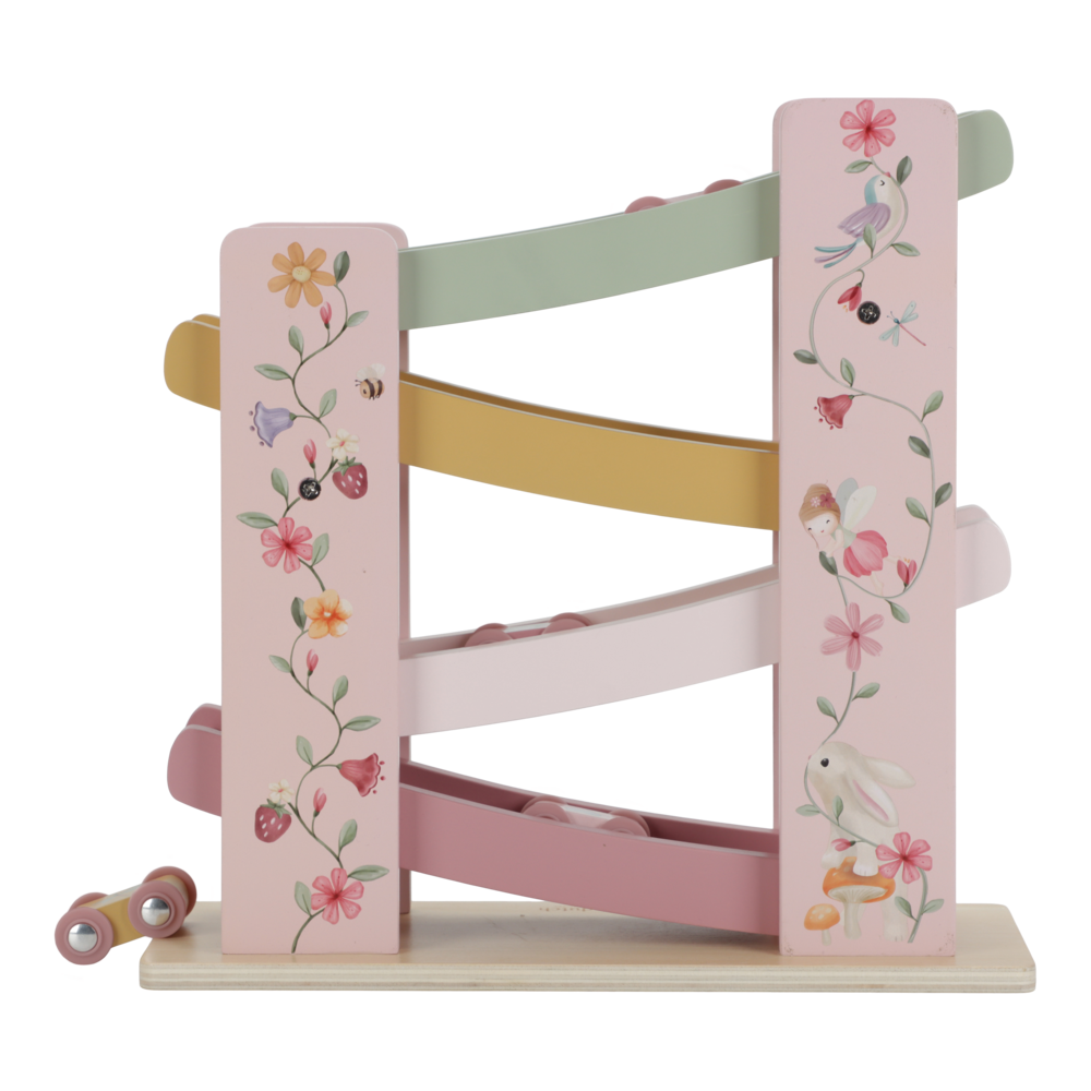 Little Dutch Rosa Rollerbahn Holz Fairy Garden