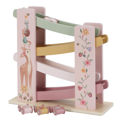 Little Dutch Rosa Rollerbahn Holz Fairy Garden