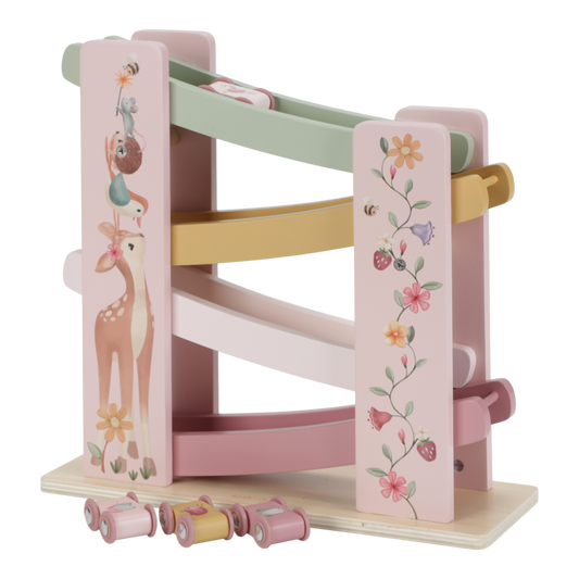 Little Dutch Rosa Rollerbahn Holz Fairy Garden