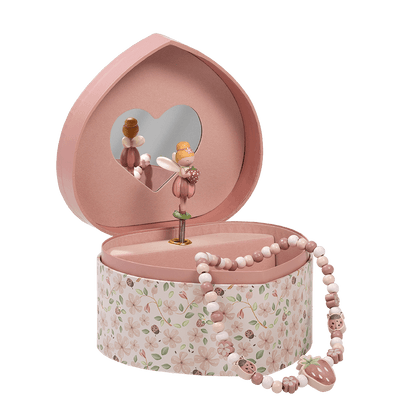 Little Dutch Rosa Schmuckkästchen mit Musik Herz Fairy Garden