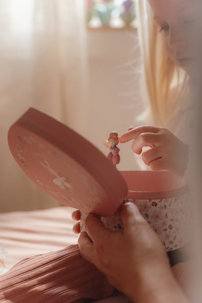 Little Dutch Rosa Schmuckkästchen mit Musik Herz Fairy Garden