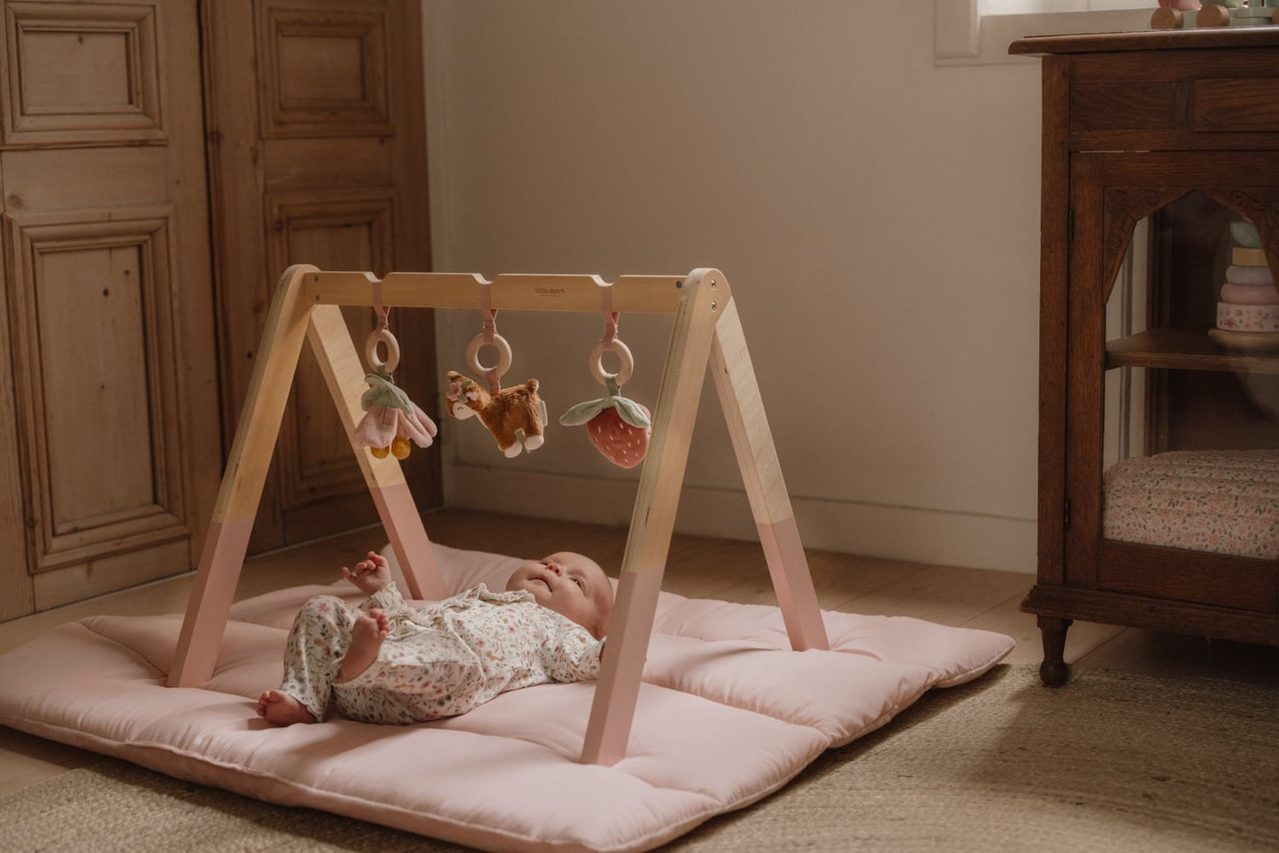 Little Dutch Rosa Spieltrapez Holz Fairy Garden