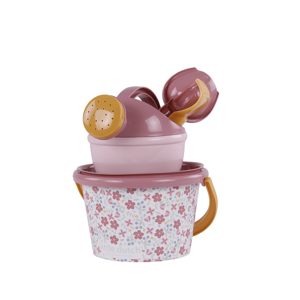 Little Dutch Rosa Strandset Pink Flowers 5 Teilig