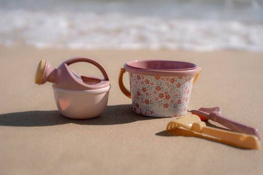 Little Dutch Rosa Strandset Pink Flowers 5 Teilig Detailansicht