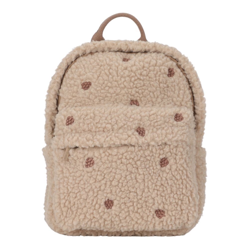 Little Dutch Rucksack Teddy mit Zapfen Taupe