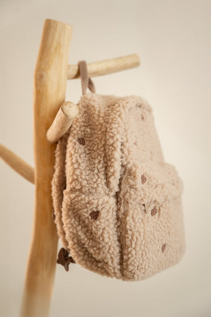 Little Dutch Rucksack Teddy mit Zapfen Taupe