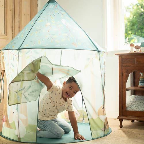 Little Dutch Spielzelt blau Forest Friends Detailansicht