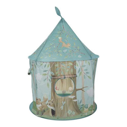 Little Dutch Spielzelt blau Forest Friends von der Seite