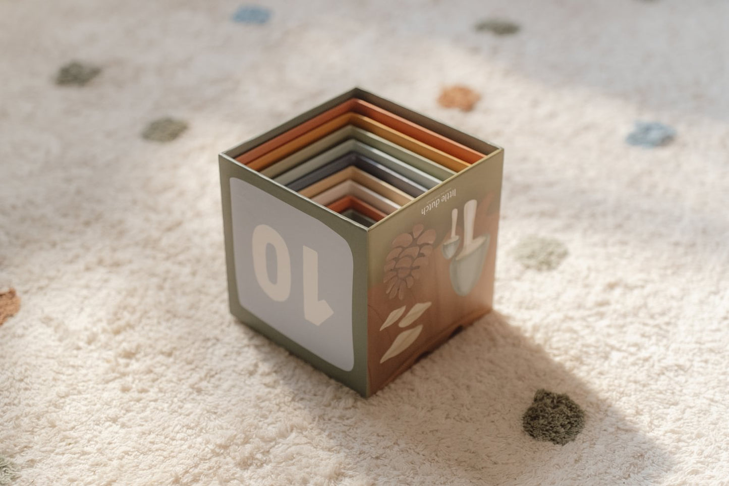 Little Dutch Stapelblöcke Blau Forest Friends