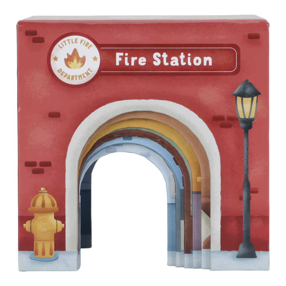 Little Dutch Stapelblöcke aus Karton mit 6 Autos