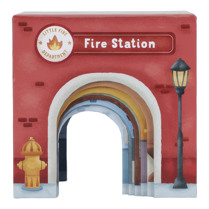 Little Dutch Stapelblöcke aus Karton mit 6 Autos