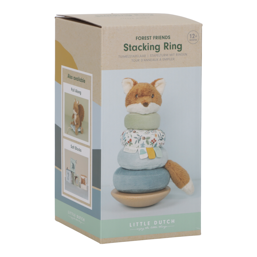 Little Dutch Stapelturm - Mehrfarbig blau - Forest Friends