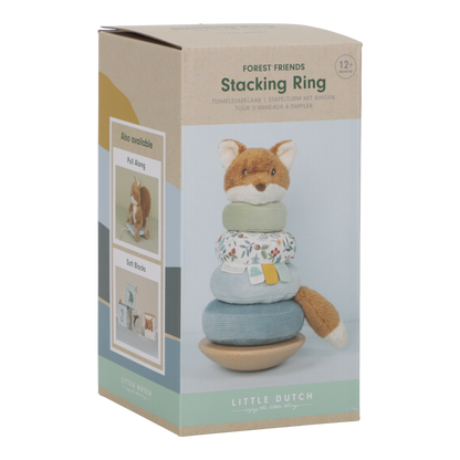 Little Dutch Stapelturm - Mehrfarbig blau - Forest Friends