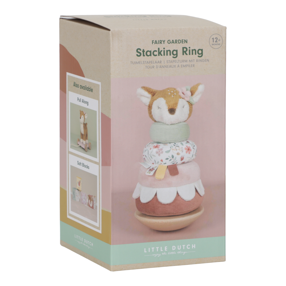Little Dutch Stapelturm mit Ringen - rosa - Fairy Garden